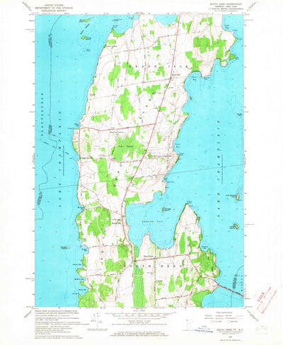 United States Geological Survey South Hero, VT-NY (1966, 24000-Scale) digital map
