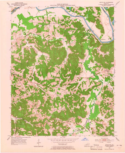 United States Geological Survey South Hill, KY (1953, 24000-Scale) digital map