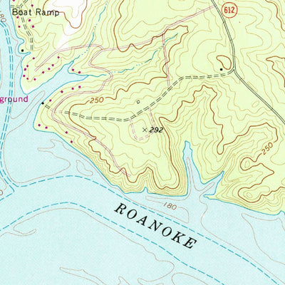 United States Geological Survey South Hill SE, VA-NC (1968, 24000-Scale) digital map
