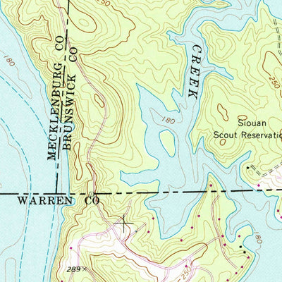 United States Geological Survey South Hill SE, VA-NC (1968, 24000-Scale) digital map