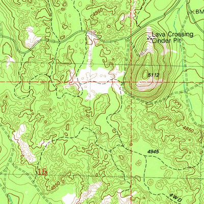 United States Geological Survey South Ice Cave, OR (1982, 24000-Scale) digital map