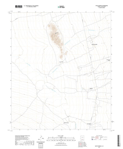 United States Geological Survey South Komelik, AZ (2021, 24000-Scale) digital map