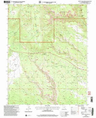 United States Geological Survey South Long Point, UT (2001, 24000-Scale) digital map