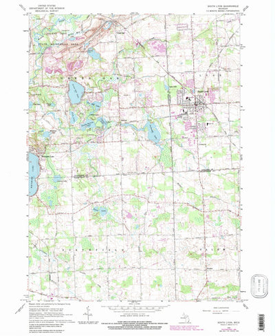 United States Geological Survey South Lyon, MI (1965, 24000-Scale) digital map
