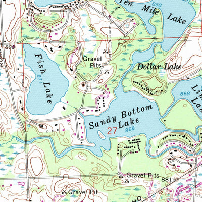 United States Geological Survey South Lyon, MI (1965, 24000-Scale) digital map
