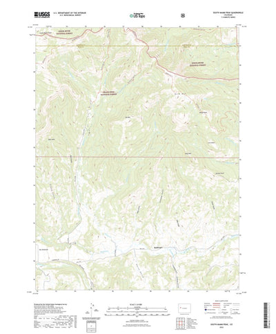 United States Geological Survey South Mamm Peak, CO (2022, 24000-Scale) digital map
