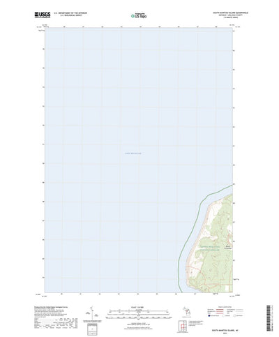 United States Geological Survey South Manitou Island, MI (2023, 24000-Scale) digital map