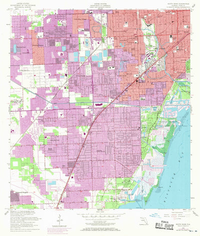 United States Geological Survey South Miami, FL (1956, 24000-Scale) digital map