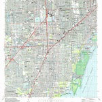 United States Geological Survey South Miami, FL (1988, 24000-Scale) digital map