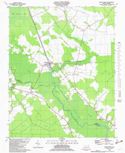 United States Geological Survey South Mills, NC (1982, 24000-Scale) digital map