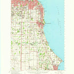 United States Geological Survey South Milwaukee, WI (1958, 62500-Scale) digital map