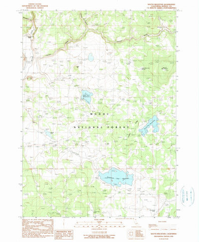 United States Geological Survey South Mountain, CA (1990, 24000-Scale) digital map