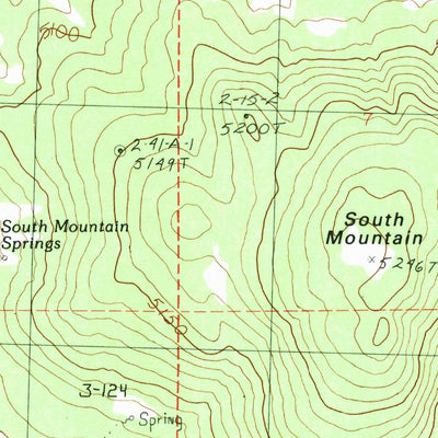 United States Geological Survey South Mountain, CA (1990, 24000-Scale) digital map