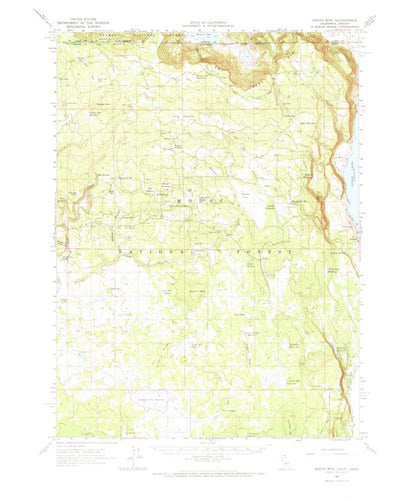United States Geological Survey South Mountain, CA-OR (1962, 62500-Scale) digital map