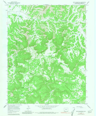 United States Geological Survey South Mountain, CO (1964, 24000-Scale) digital map