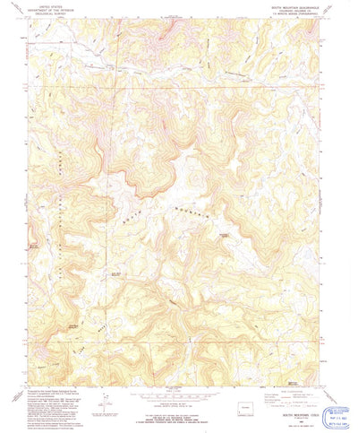 United States Geological Survey South Mountain, CO (1993, 24000-Scale) digital map