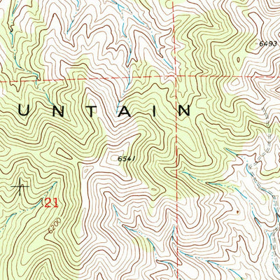 United States Geological Survey South Mountain, UT (1993, 24000-Scale) digital map