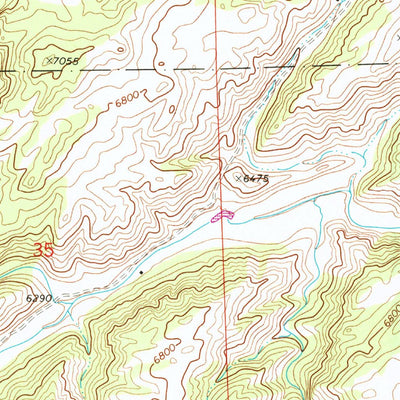 United States Geological Survey South Mountain, WY (1968, 24000-Scale) digital map