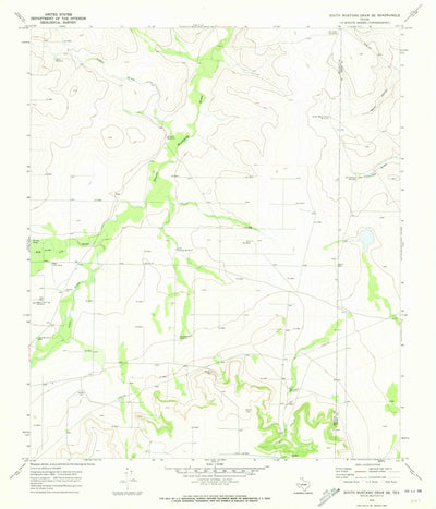 United States Geological Survey South Mustang Draw SE, TX (1970, 24000-Scale) digital map