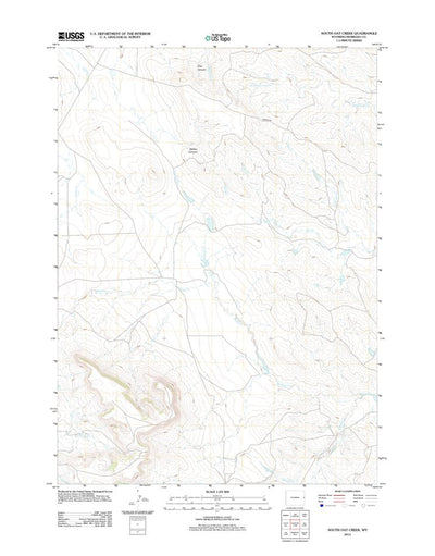 United States Geological Survey South Oat Creek, WY (2012, 24000-Scale) digital map