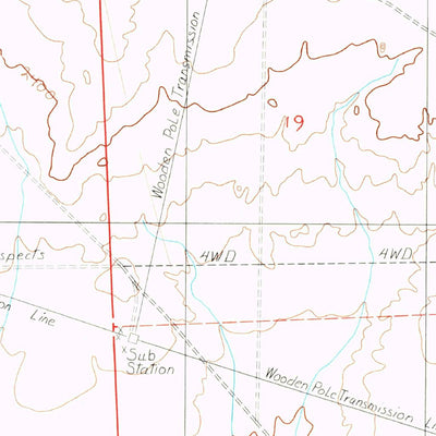 United States Geological Survey South Of Amargosa Valley, NV (1984, 24000-Scale) digital map