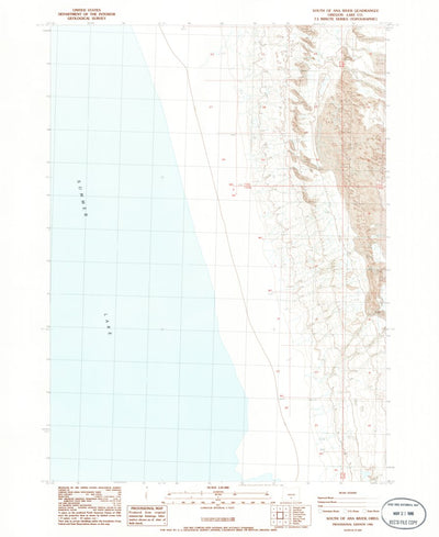 United States Geological Survey South Of Ana River, OR (1986, 24000-Scale) digital map