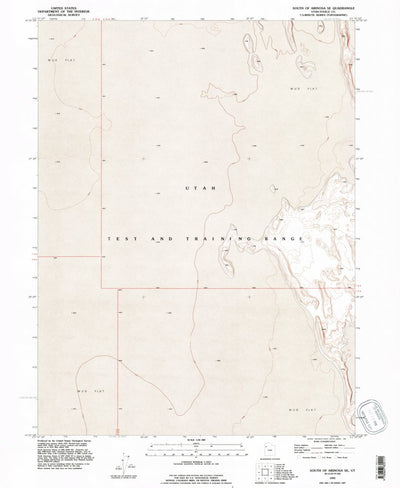 United States Geological Survey South Of Arinosa SE, UT (1993, 24000-Scale) digital map