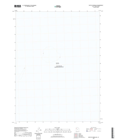 United States Geological Survey South of Arinosa SW, UT (2020, 24000-Scale) digital map