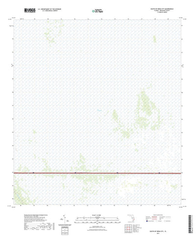 United States Geological Survey South of Deem City, FL (2021, 24000-Scale) digital map