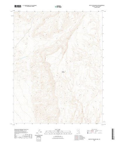 United States Geological Survey South of Delamar Lake, NV (2021, 24000-Scale) digital map