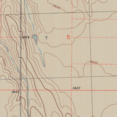 United States Geological Survey South Of Drury Creek, KS (1978, 24000-Scale) digital map