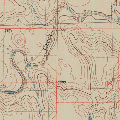 United States Geological Survey South Of Drury Creek, KS (1978, 24000-Scale) digital map
