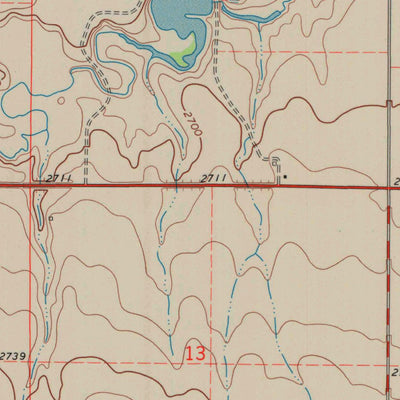 United States Geological Survey South Of Eminence Cemetery, KS (1974, 24000-Scale) digital map