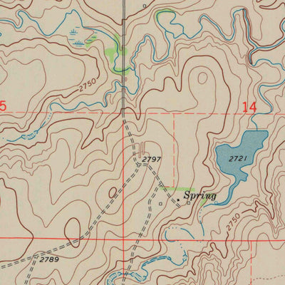 United States Geological Survey South Of Eminence Cemetery, KS (1974, 24000-Scale) digital map