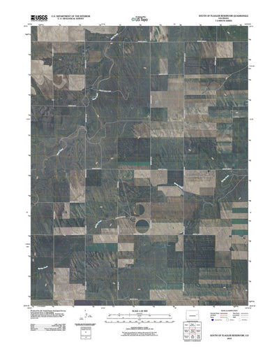 United States Geological Survey South Of Flagler Reservoir, CO (2010, 24000-Scale) digital map