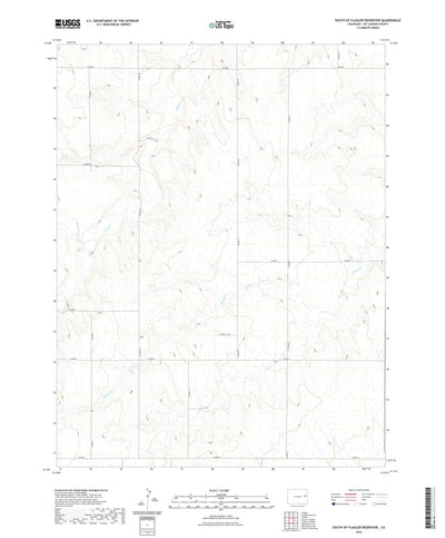 United States Geological Survey South of Flagler Reservoir, CO (2022, 24000-Scale) digital map