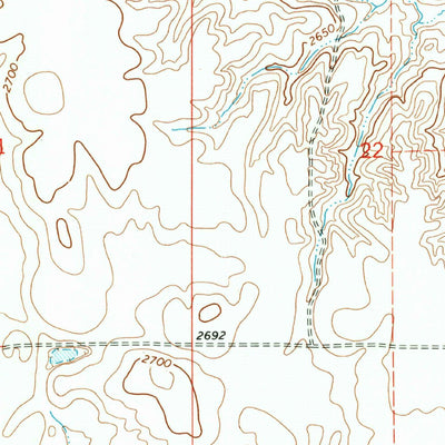 United States Geological Survey South Of Four Buttes, MT (1973, 24000-Scale) digital map