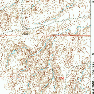 United States Geological Survey South Of Four Buttes, MT (1973, 24000-Scale) digital map