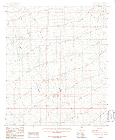 United States Geological Survey South Of Gila Bend, AZ (1986, 24000-Scale) digital map
