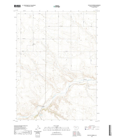 United States Geological Survey South of Gordon, NE (2021, 24000-Scale) digital map