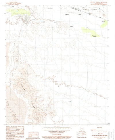 United States Geological Survey South Of Lukeville, AZ (1988, 24000-Scale) digital map
