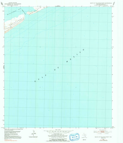 United States Geological Survey South Of Palacios Point, TX (1952, 24000-Scale) digital map