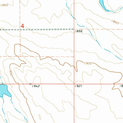 United States Geological Survey South Of Pierre, SD (1972, 24000-Scale) digital map