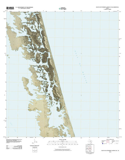 United States Geological Survey South Of Potrero Lopeno NE, TX (2010, 24000-Scale) digital map