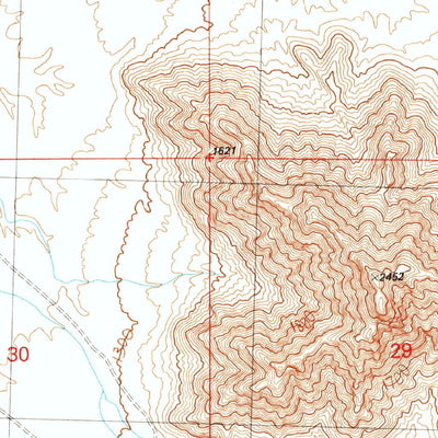 United States Geological Survey South Of Quartzsite, AZ (1990, 24000-Scale) digital map