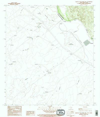 United States Geological Survey South Of San Pedro Hill, TX (1983, 24000-Scale) digital map