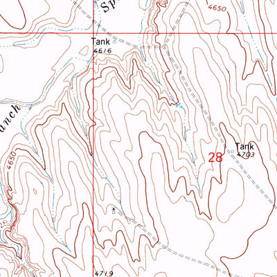 United States Geological Survey South Of Seibert, CO (1979, 24000-Scale) digital map