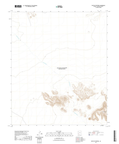 United States Geological Survey South of Sentinel, AZ (2021, 24000-Scale) digital map
