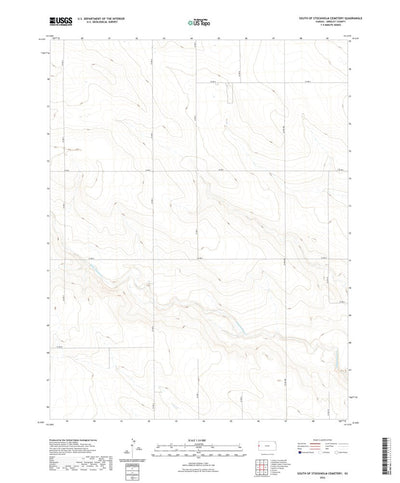 United States Geological Survey South of Stockholm Cemetery, KS (2022, 24000-Scale) digital map