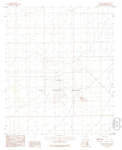 United States Geological Survey South Of Theba, AZ (1986, 24000-Scale) digital map